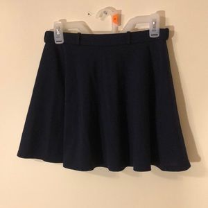 Navy Forever 21 skater skirt. Size M.